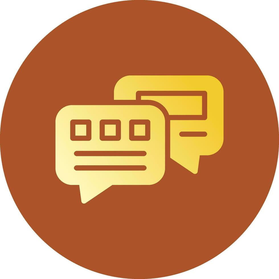 Chat Bubble Creative Icon Design vector