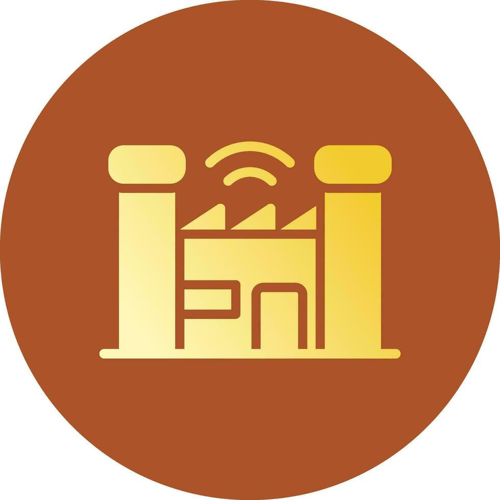 Smart Factory Creative Icon Design vector