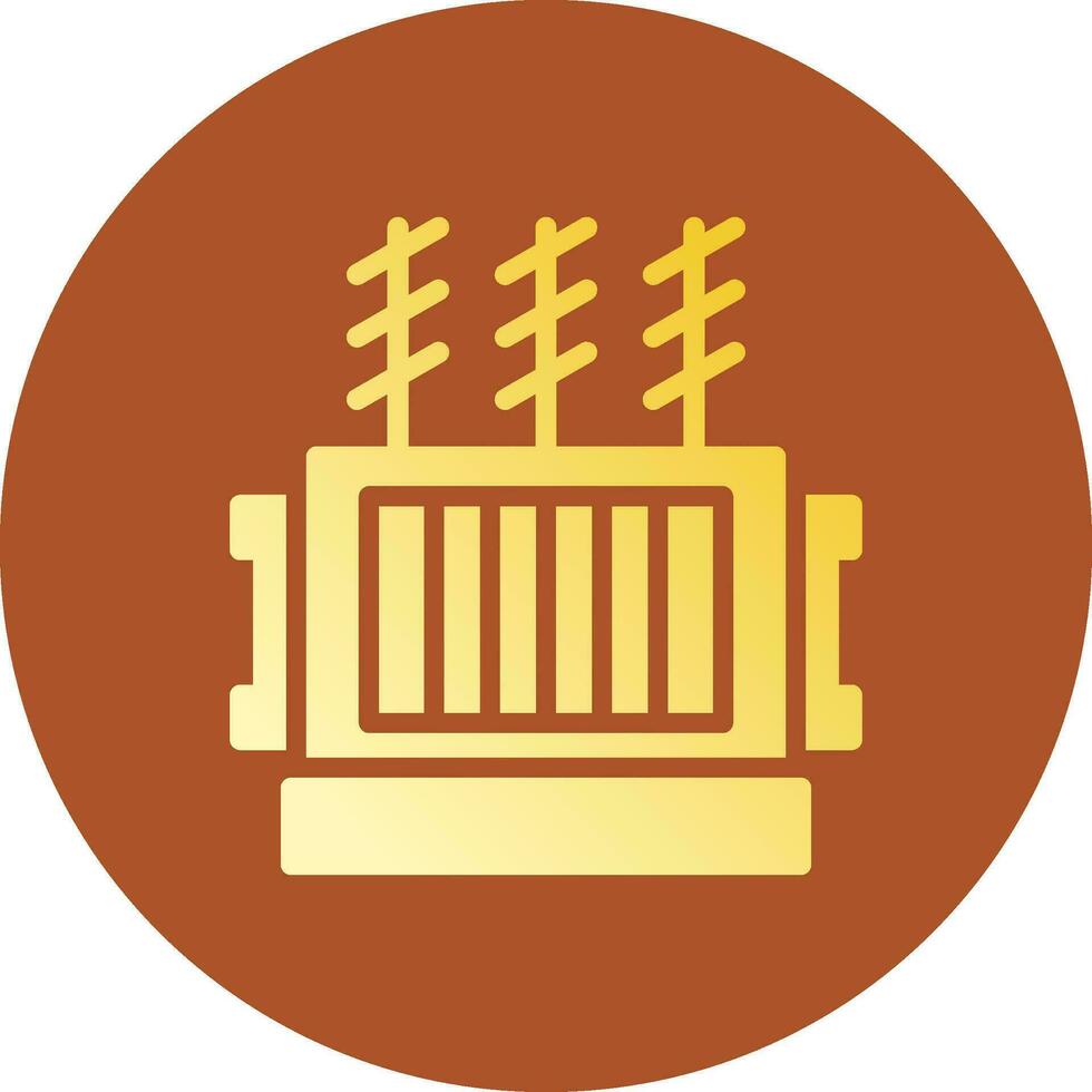 Power Transformer Creative Icon Design vector