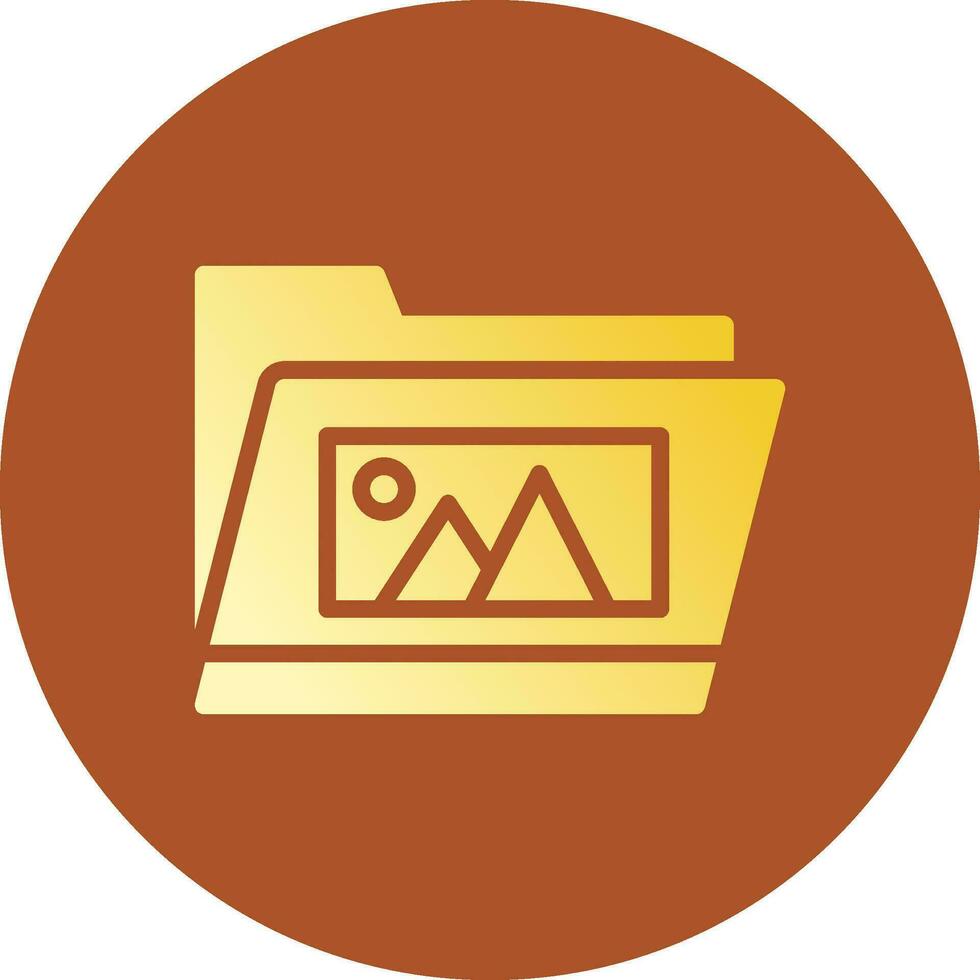 Gallery Folder Creative Icon Design vector