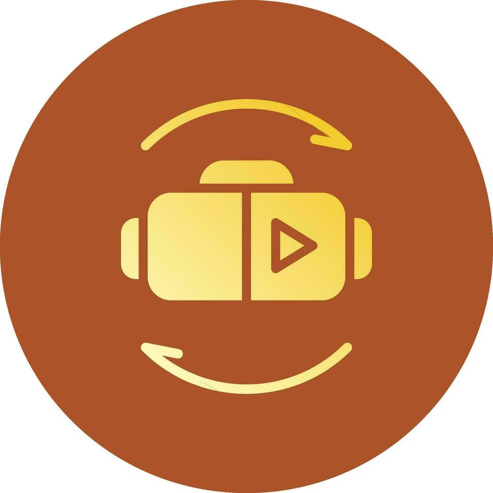 Virtual Reality Creative Icon Design vector