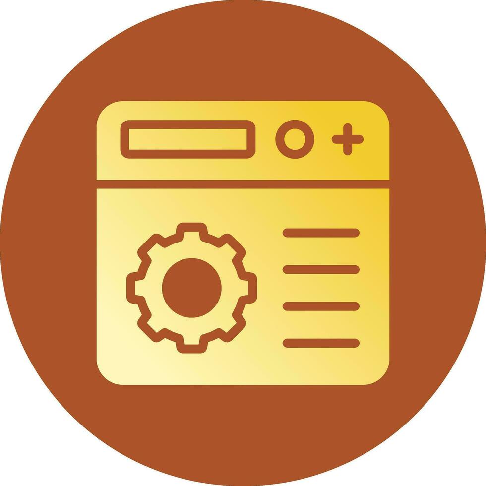 Setting Creative Icon Design vector