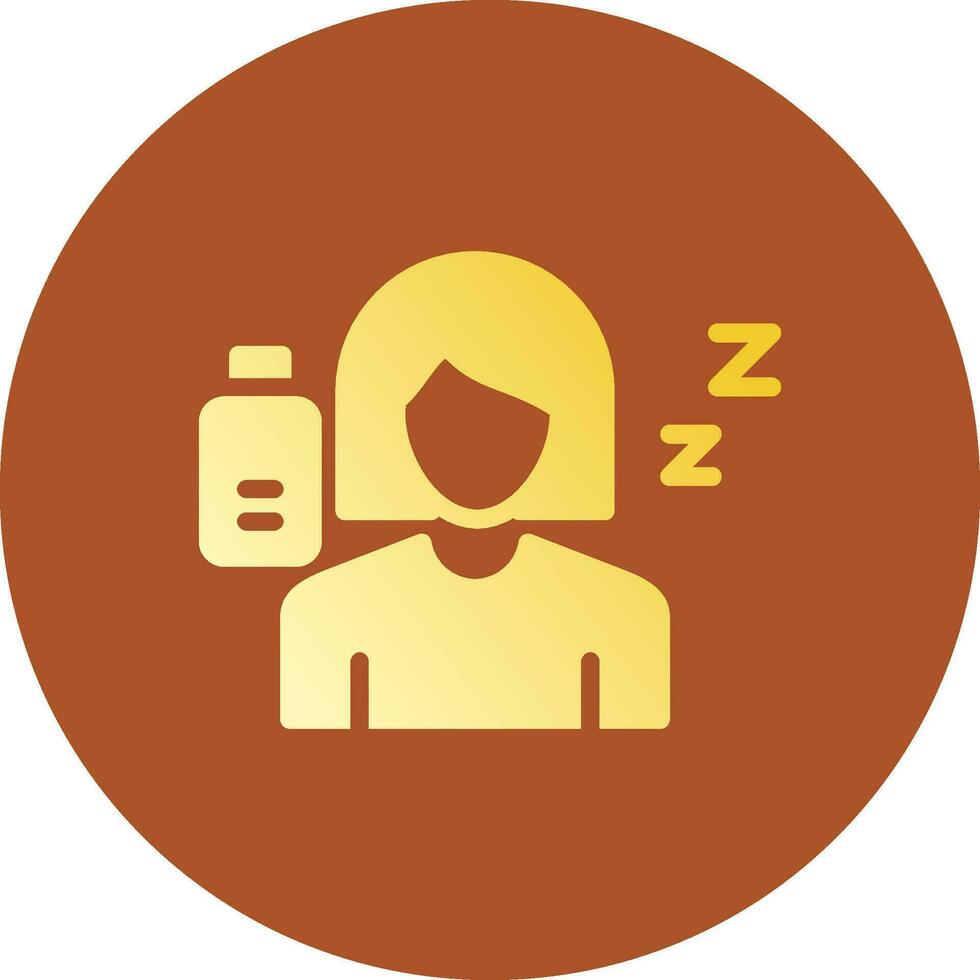 Fatigue Creative Icon Design vector
