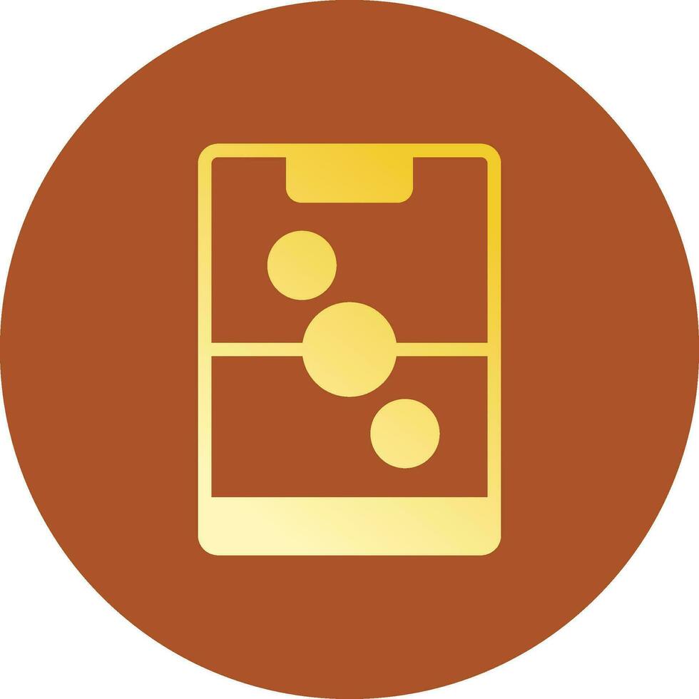 Glyph Gradient Circle Design vector