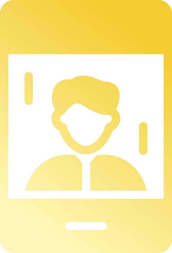 Influencer Male Creative Icon Design vector