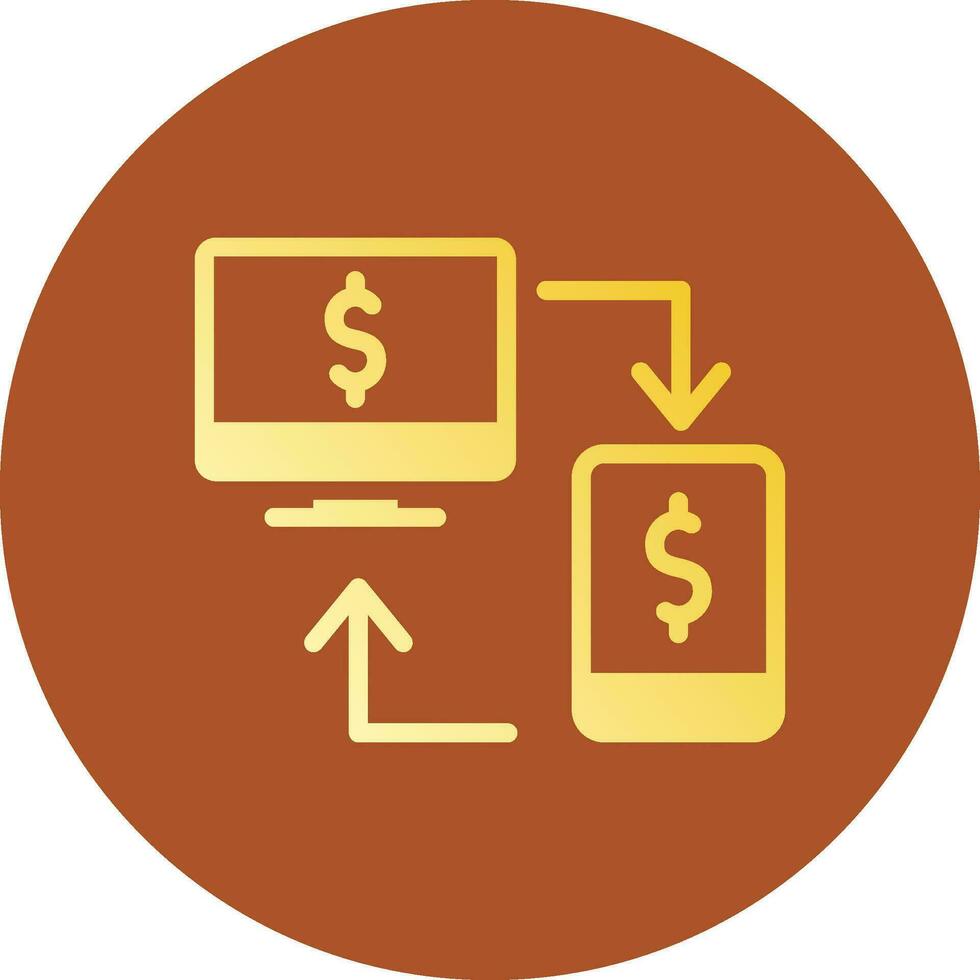 Online Transfer Creative Icon Design vector