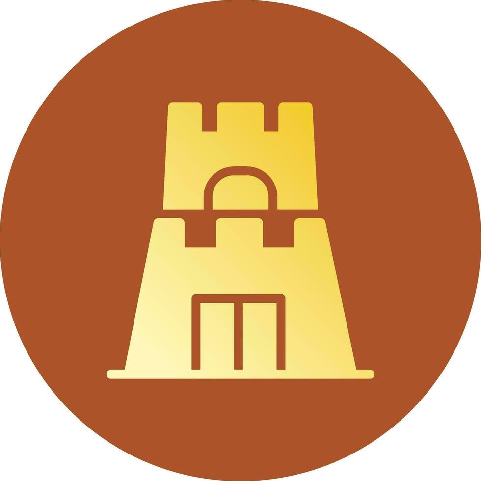 Castle Toy Creative Icon Design vector