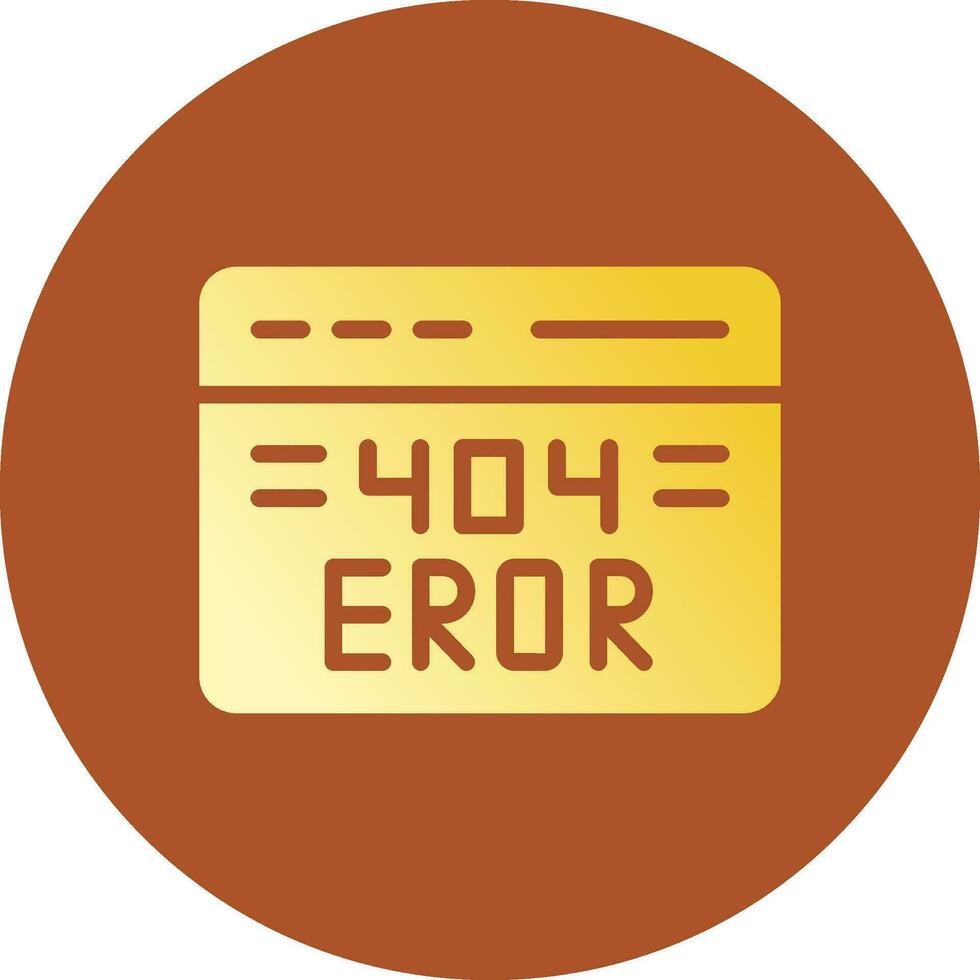 404 Error Creative Icon Design vector