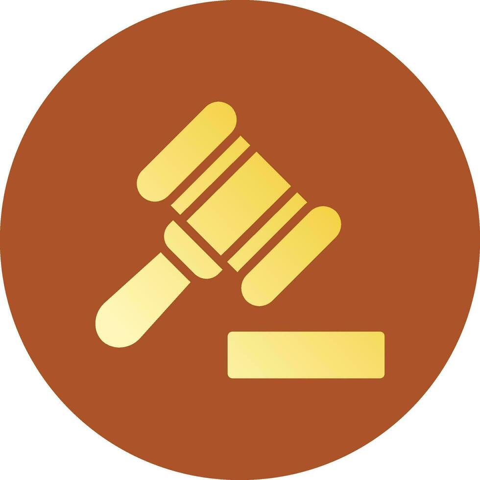 Gavel Creative Icon Design vector