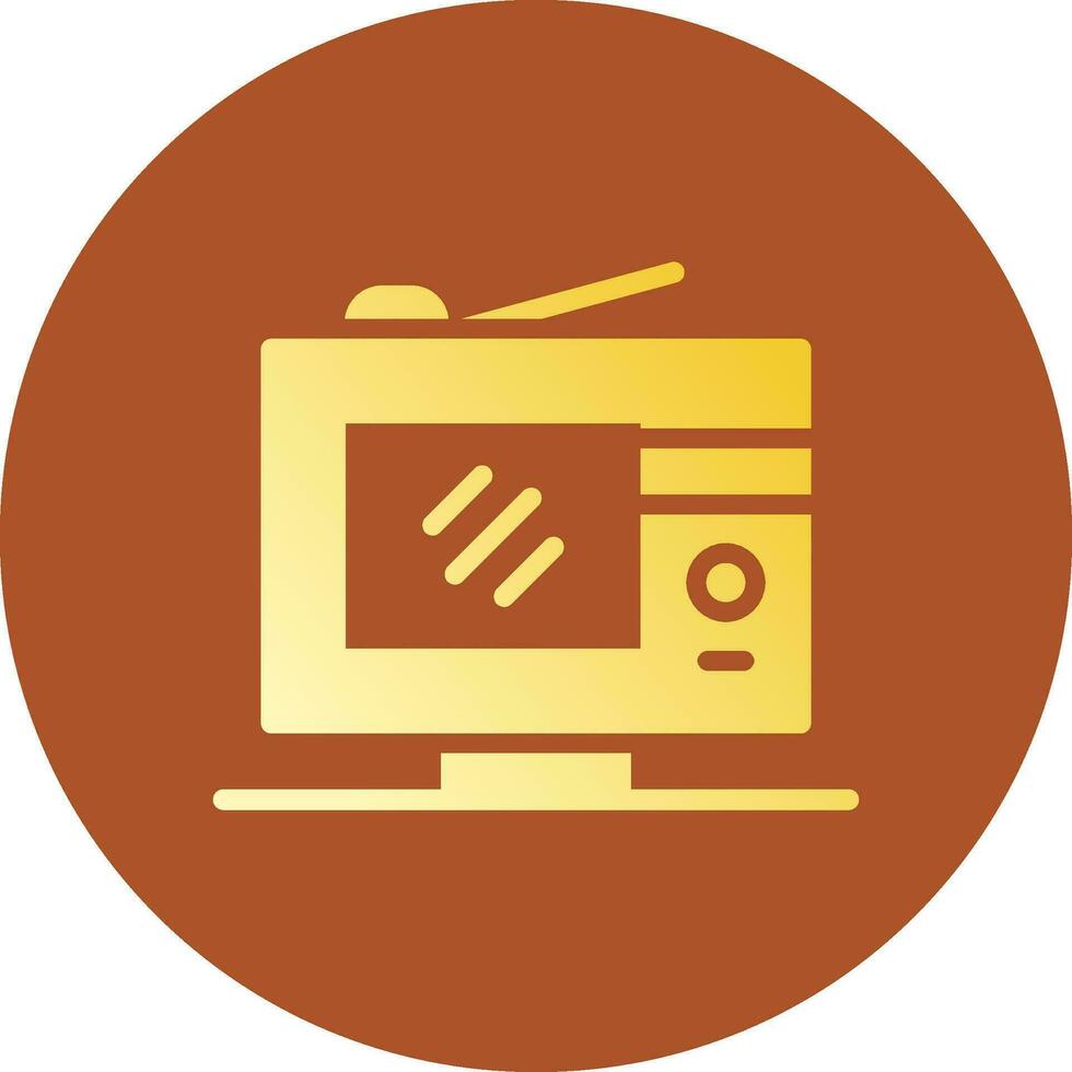 Digital Television Creative Icon Design vector