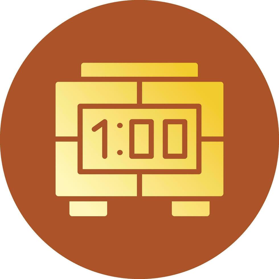 Digital Clock Creative Icon Design vector