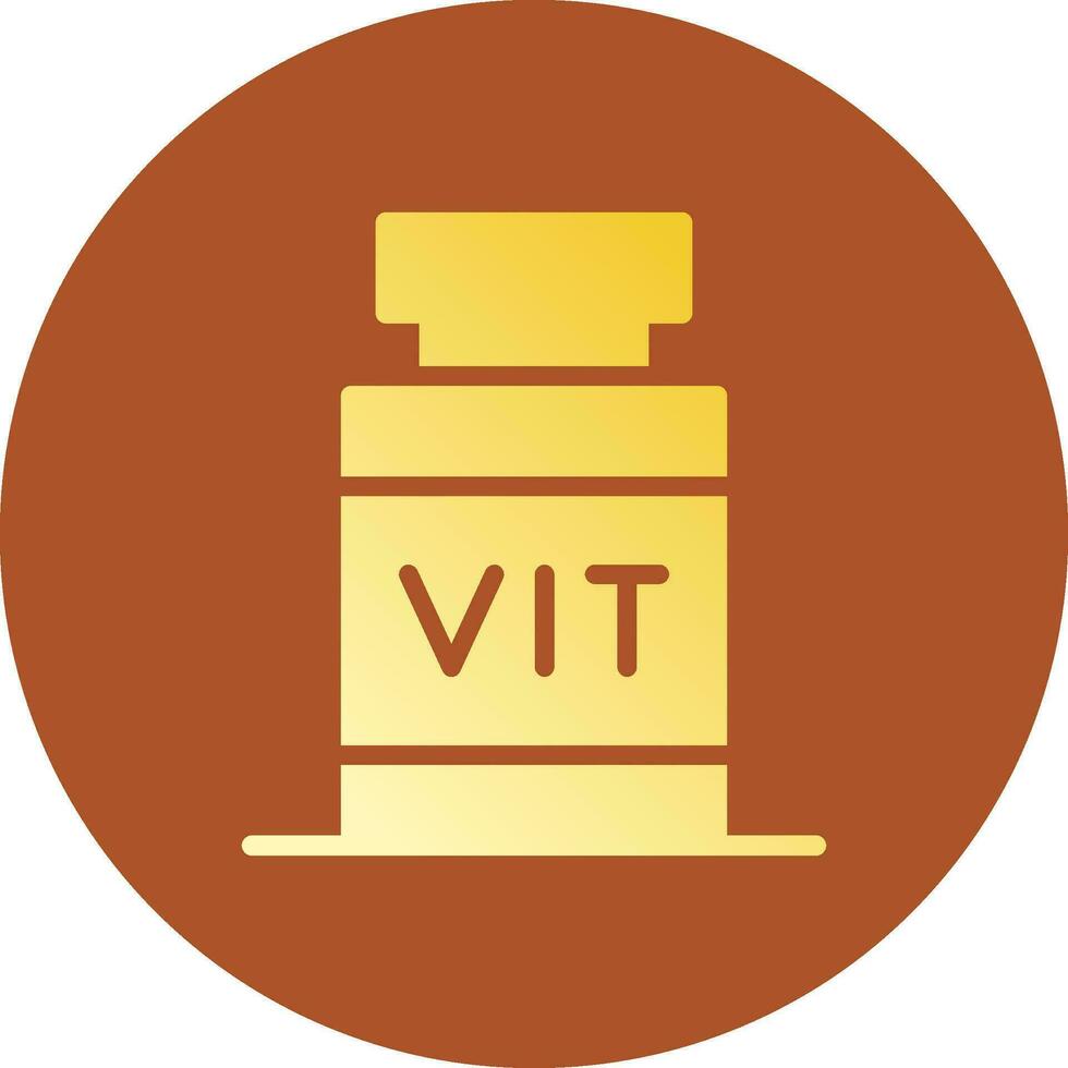 diseño de icono creativo de vitamina vector