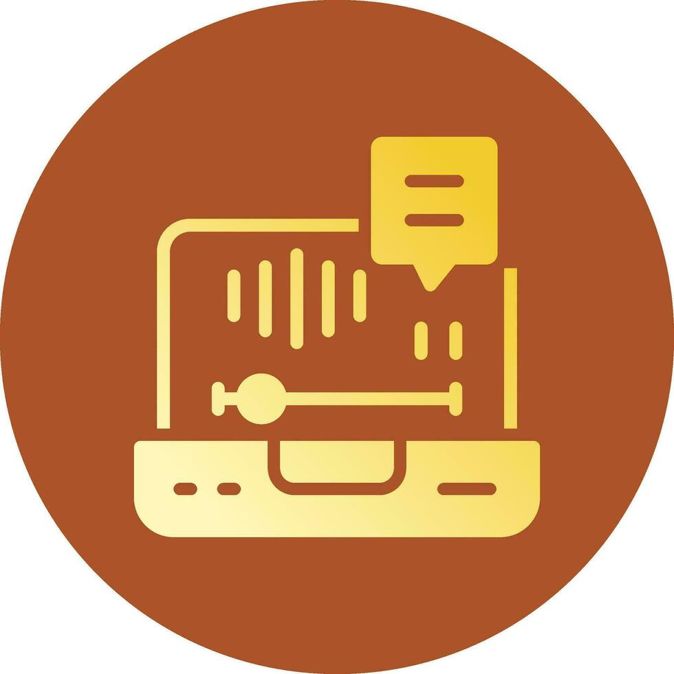 Voice Mail Creative Icon Design vector