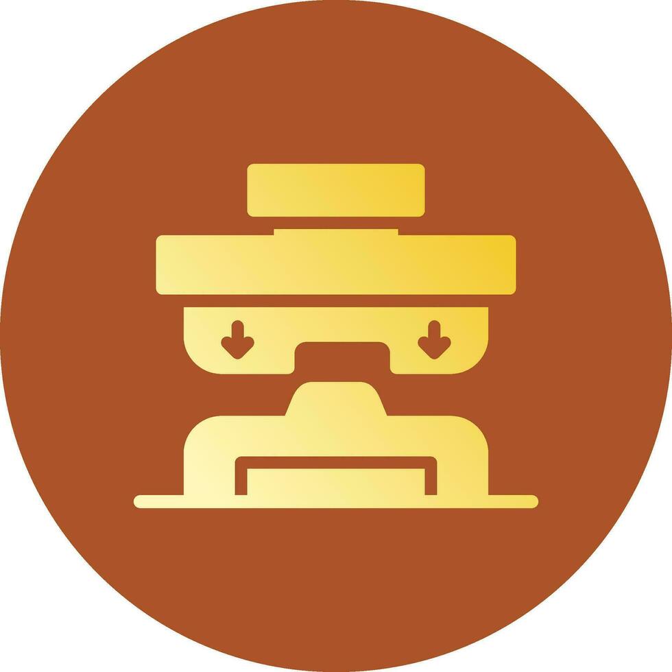 Press Machine Creative Icon Design vector