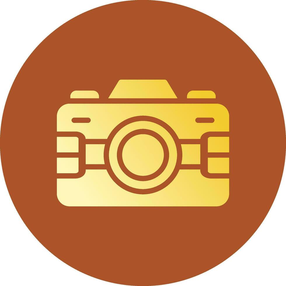 Glyph Gradient Circle Design vector