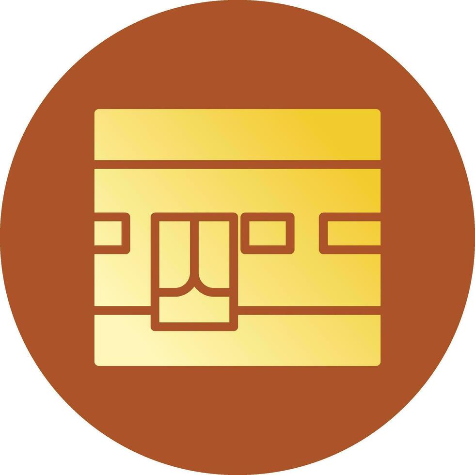 Kaaba Creative Icon Design vector