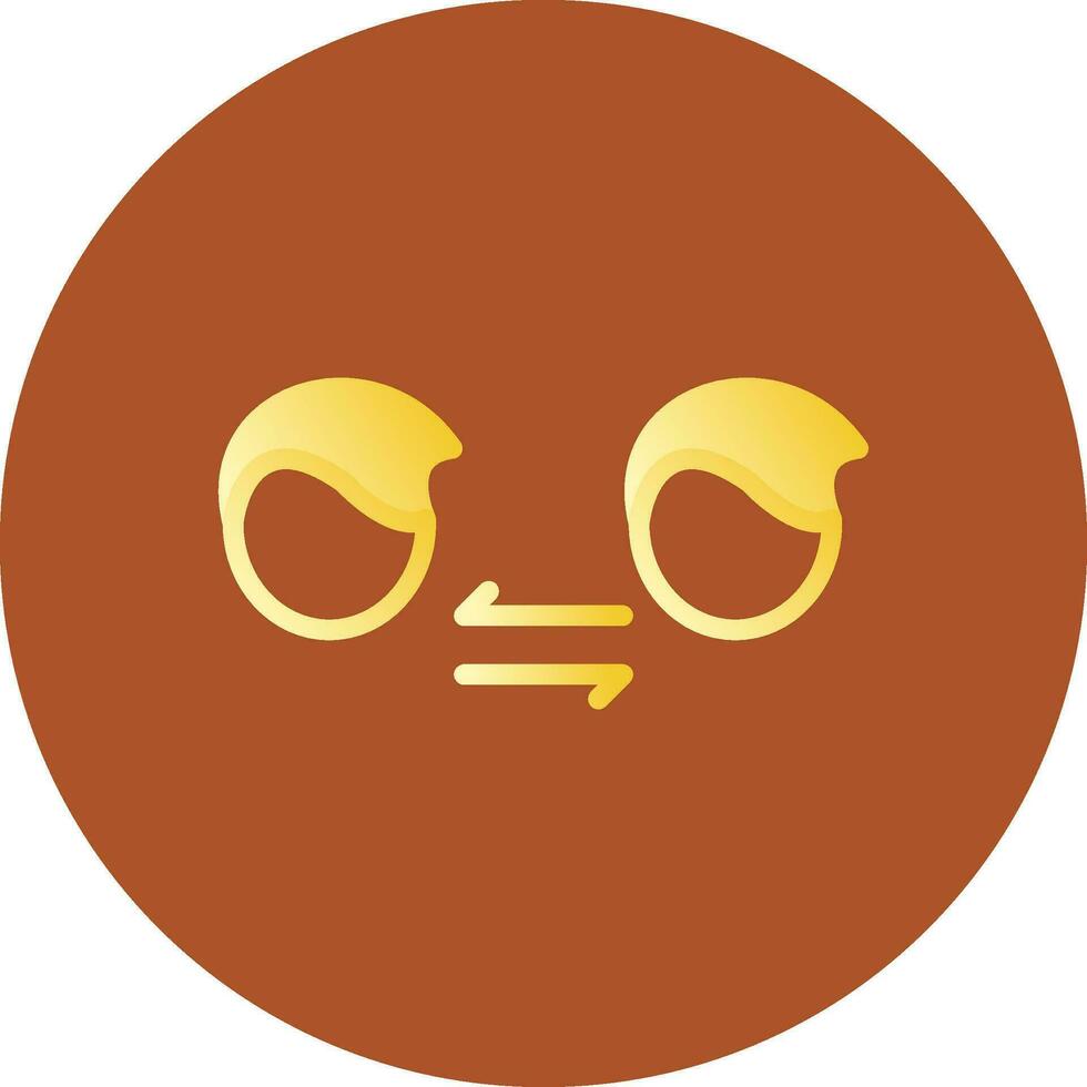 Face to Face Contact Creative Icon Design vector