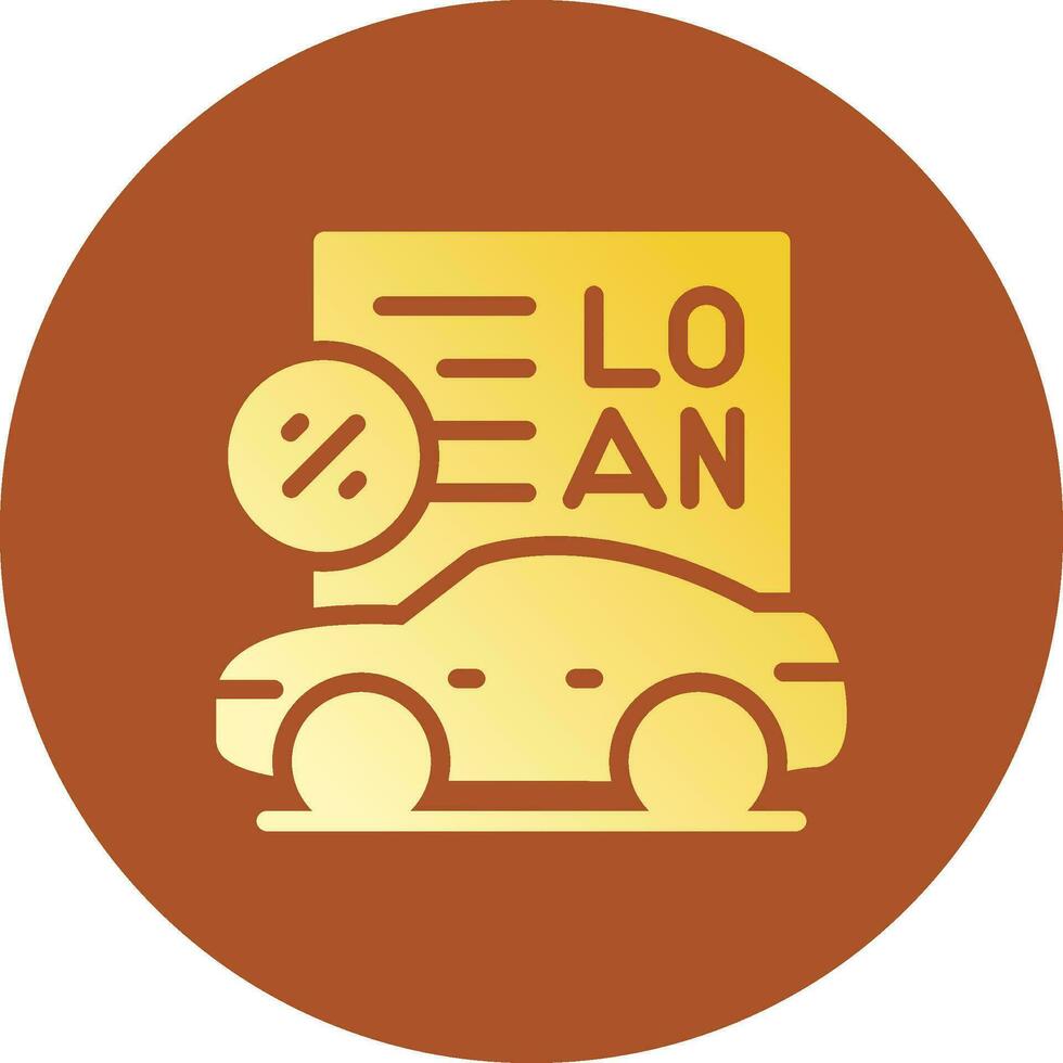 Car Loan Creative Icon Design vector