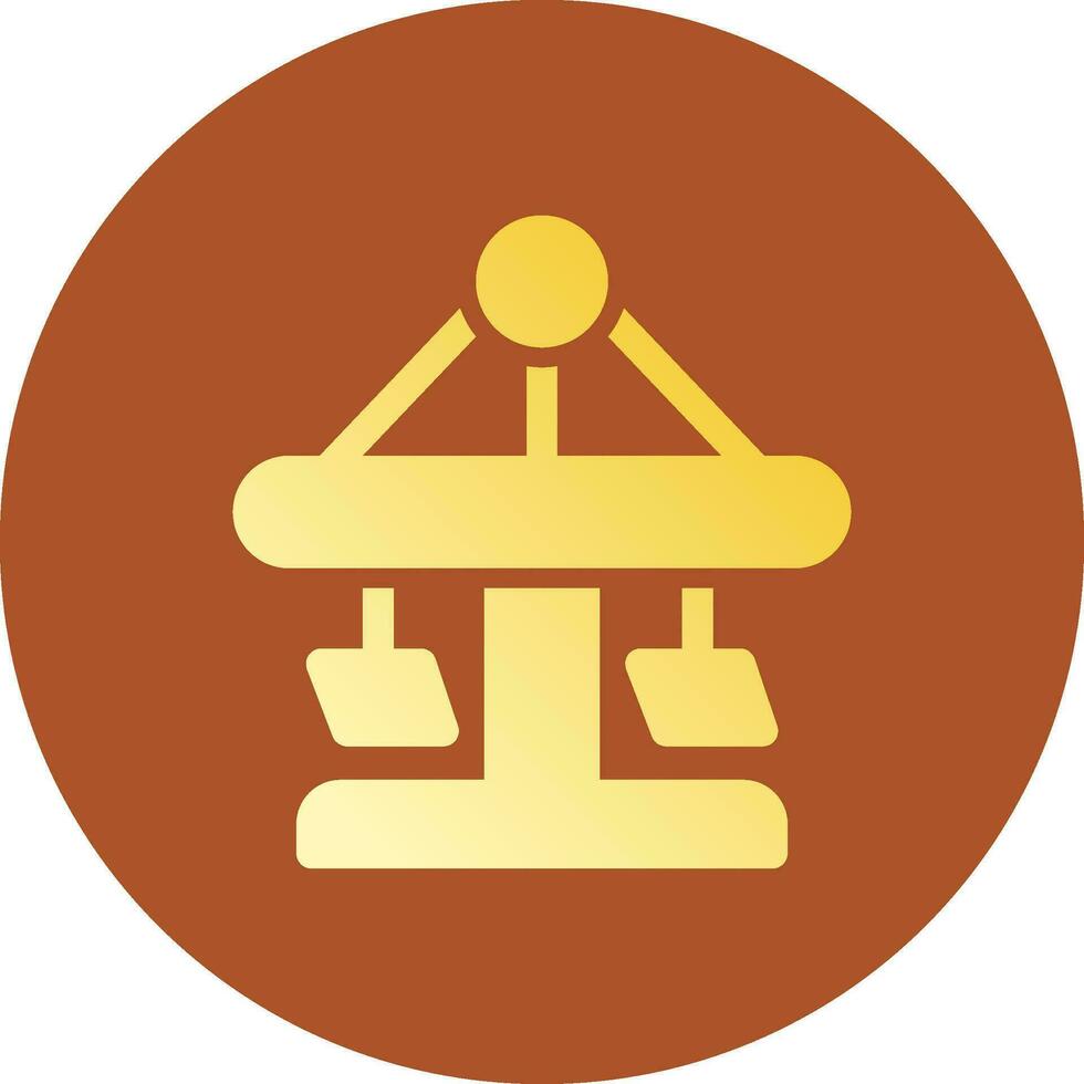 Merry Go Round Creative Icon Design vector