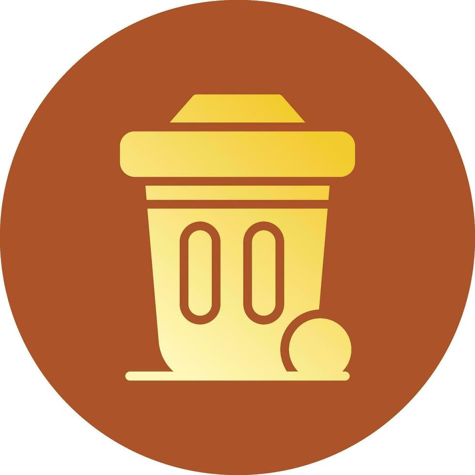 Dustbin Creative Icon Design vector