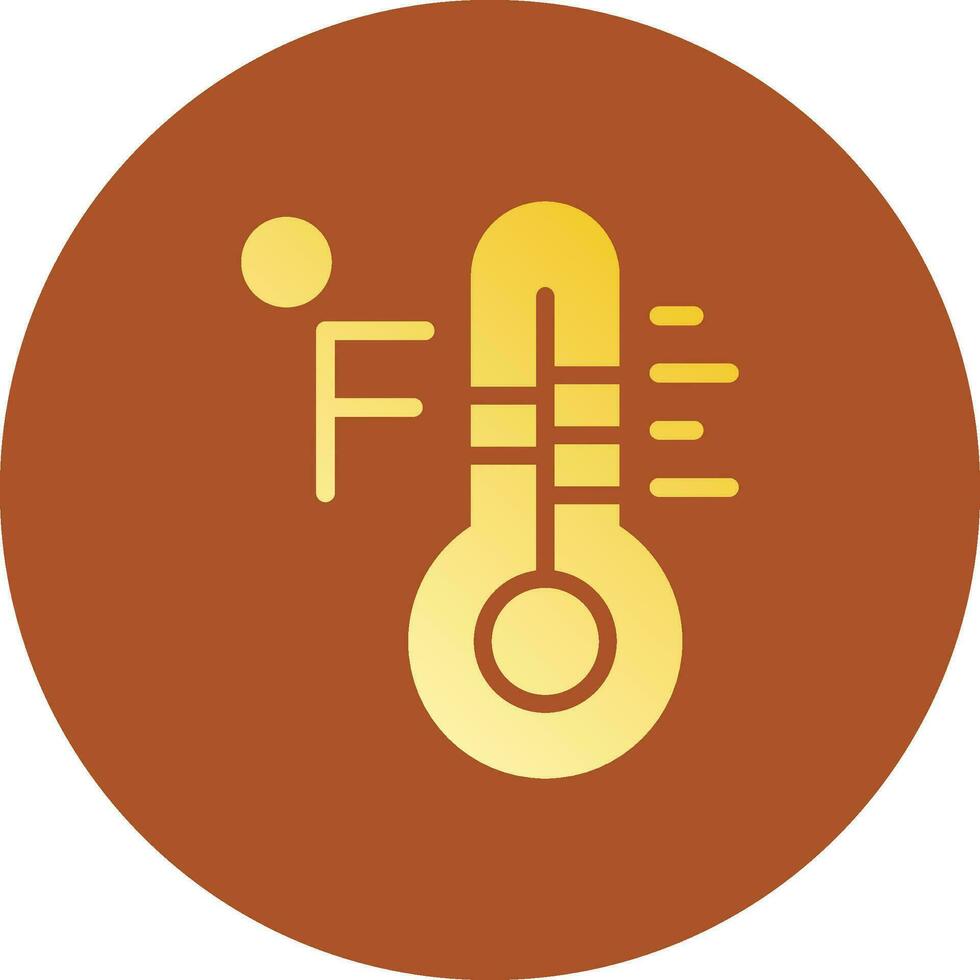 Fahrenheit Creative Icon Design vector