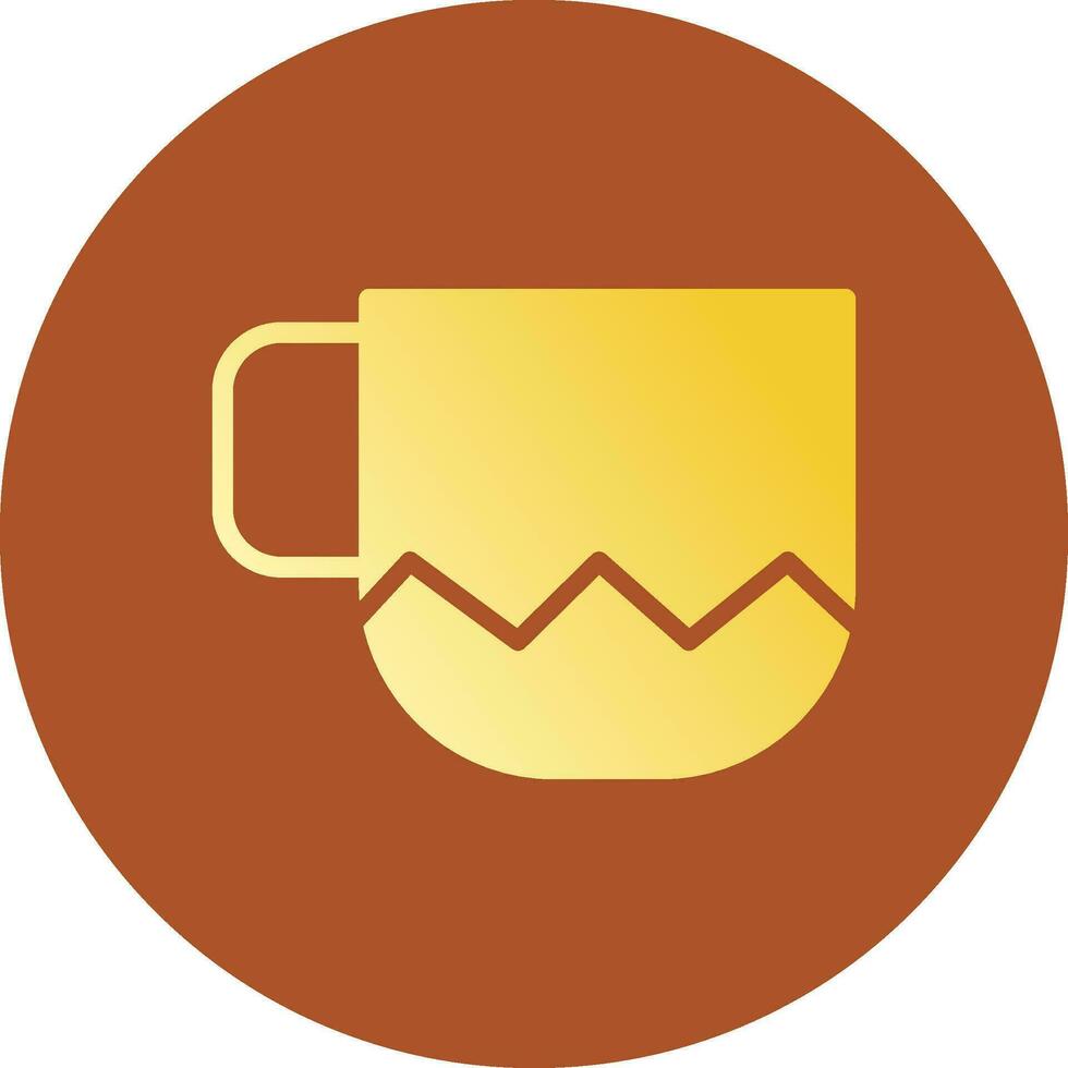 Glyph Gradient Circle Design vector