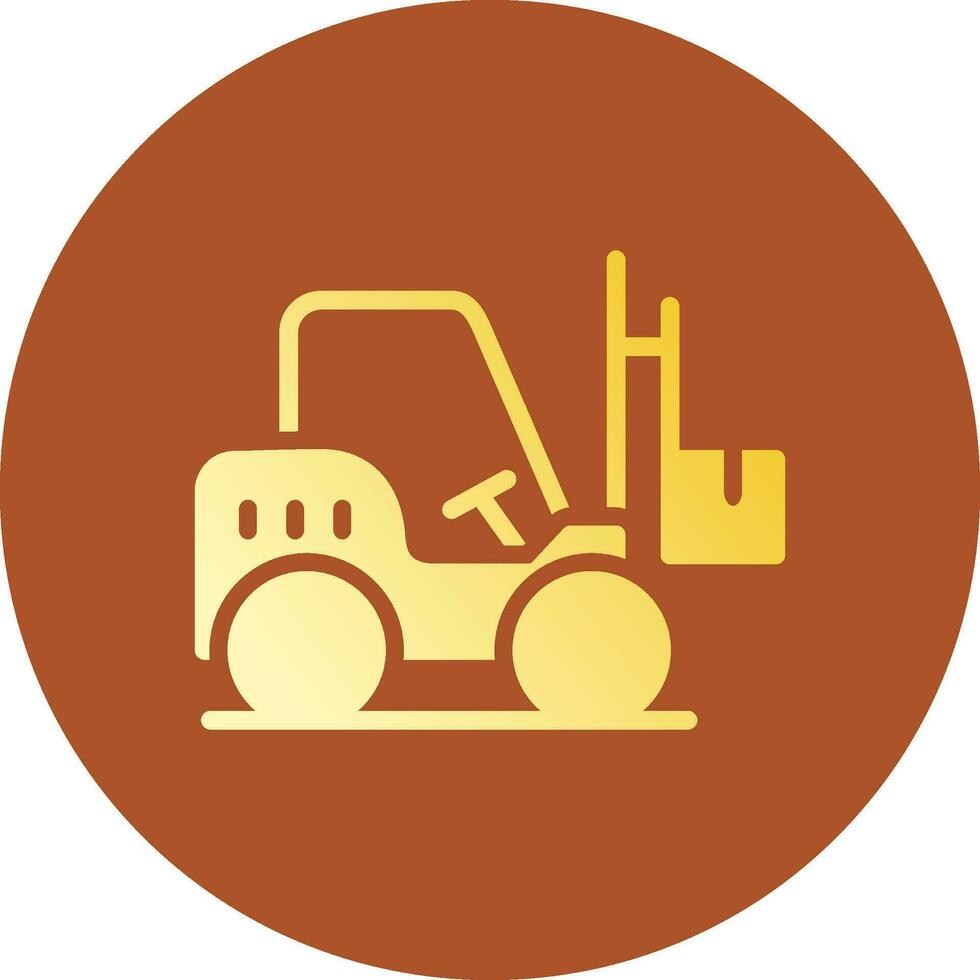 Forklift Creative Icon Design vector