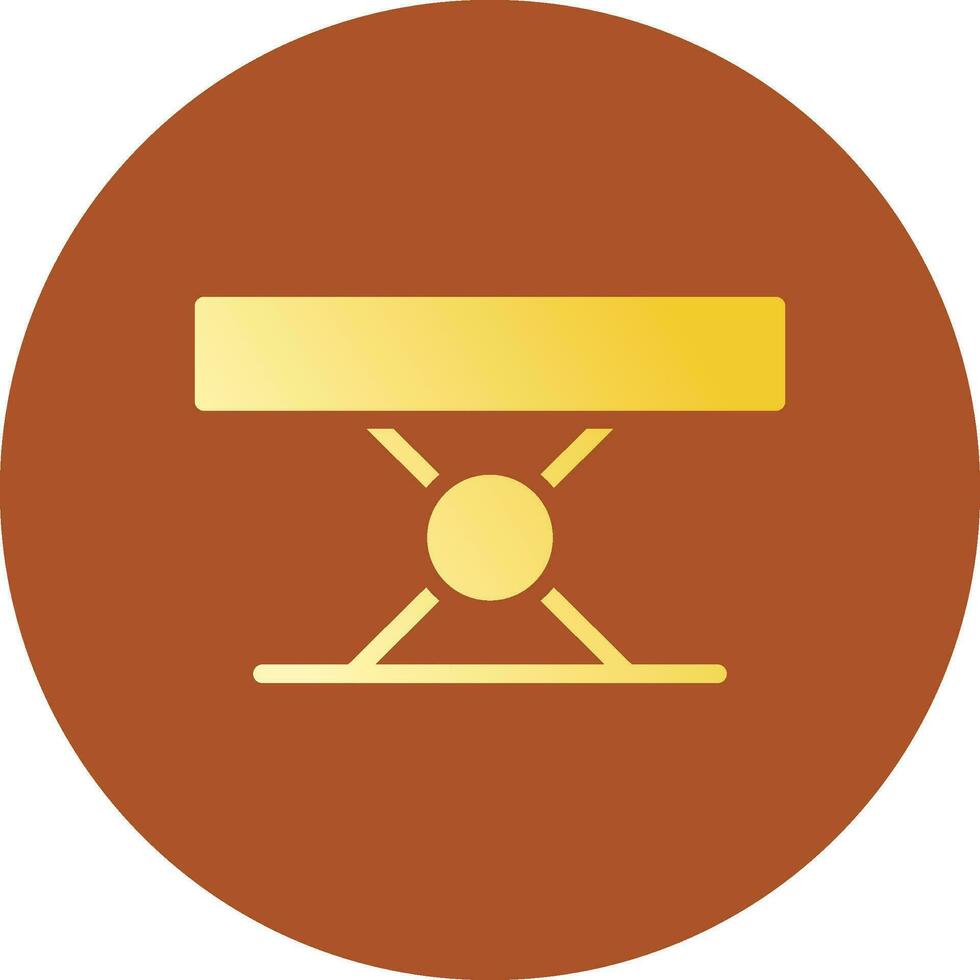Folding Table Creative Icon Design vector