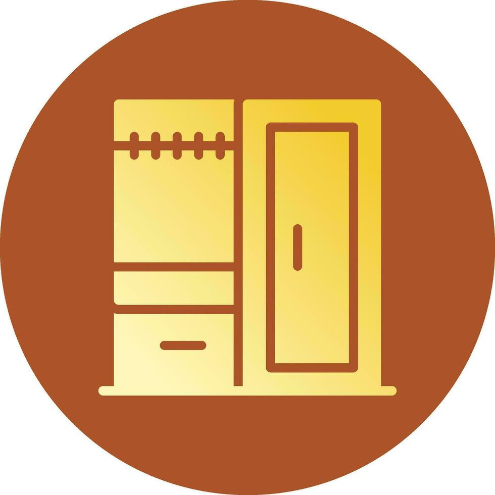 Wardrobe Creative Icon Design vector