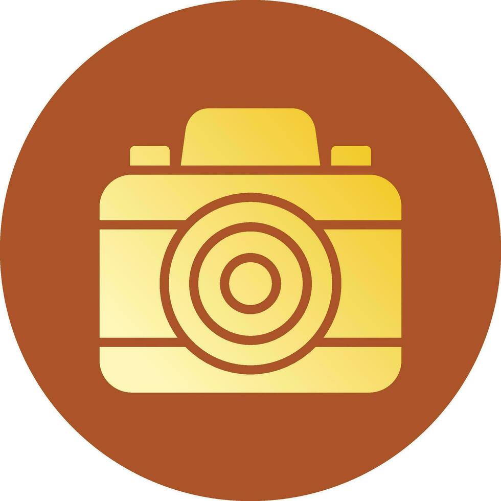 Glyph Gradient Circle Design vector