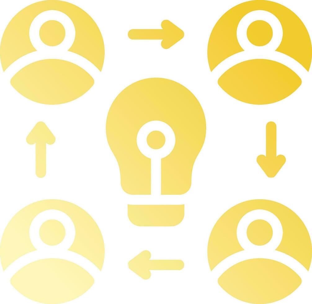 Collaboration Creative Icon Design vector