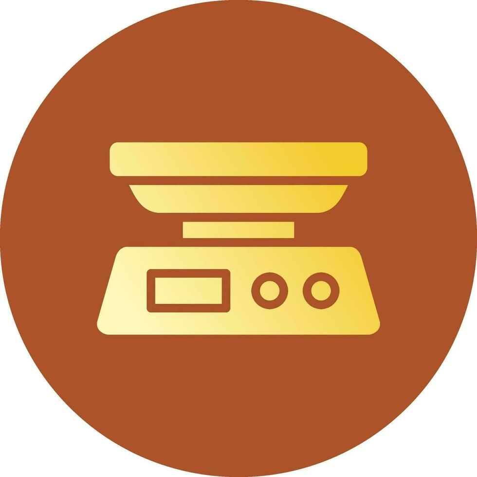 Food Scale Creative Icon Design vector