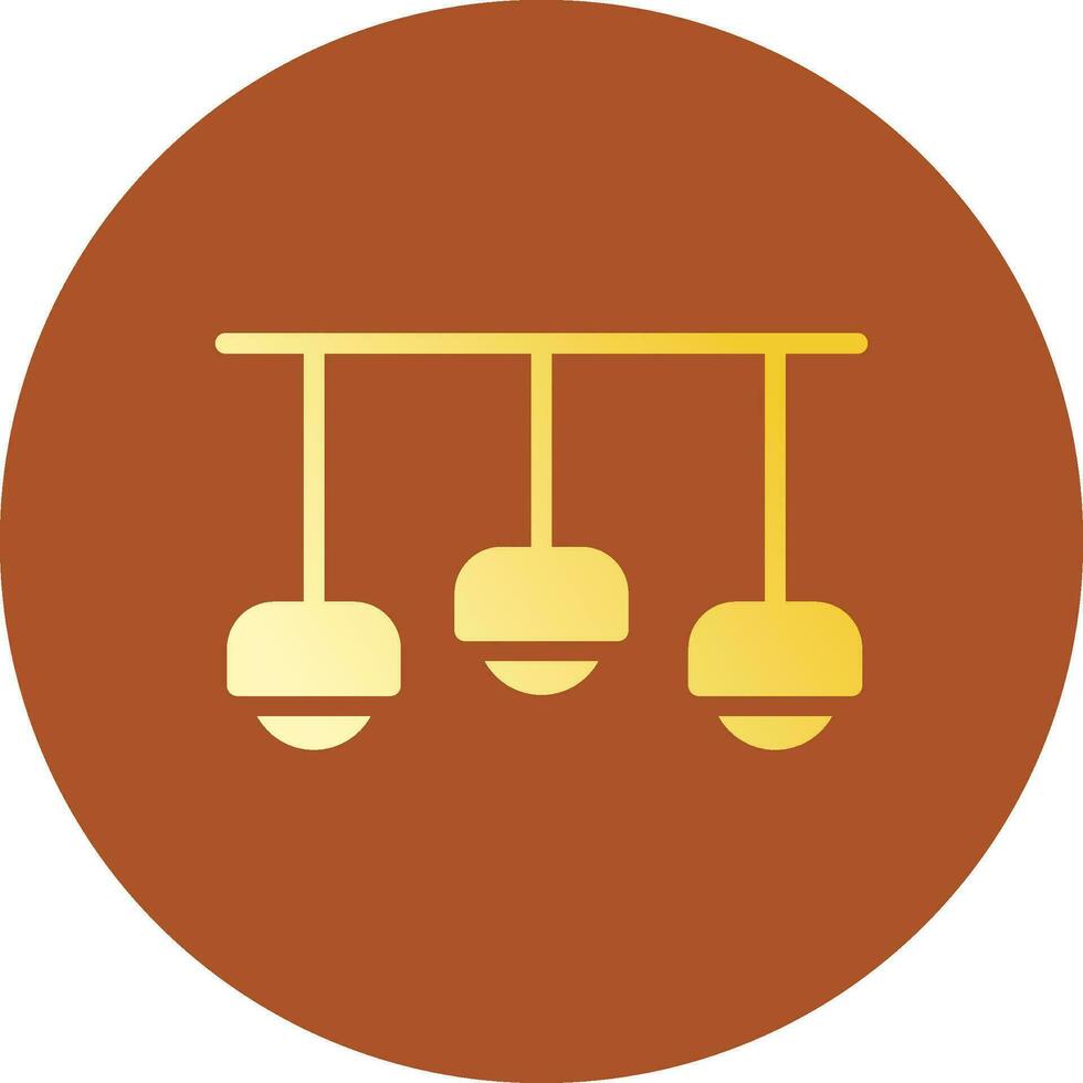 Ceiling Light Creative Icon Design vector