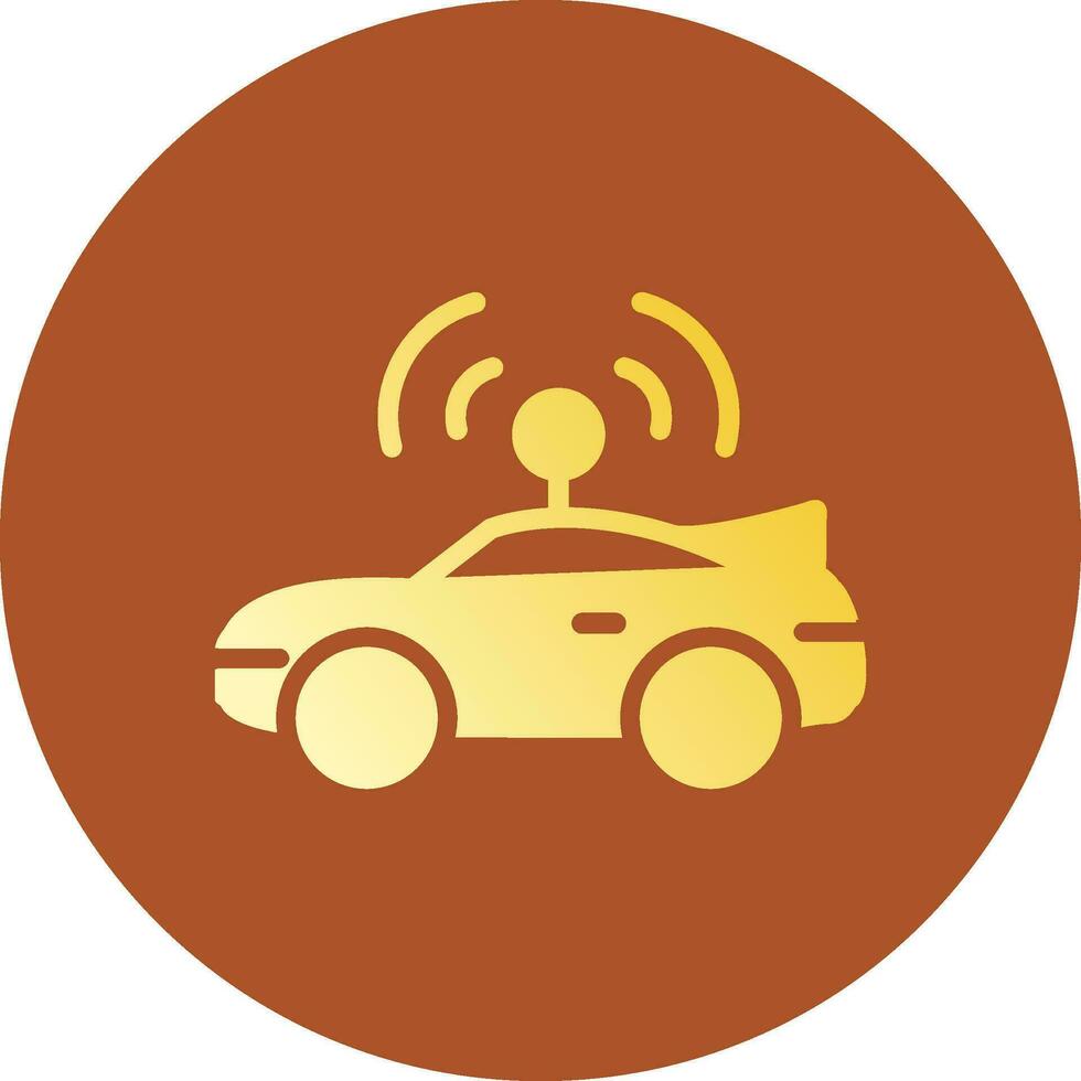 Autonomous Vehicle Creative Icon Design vector