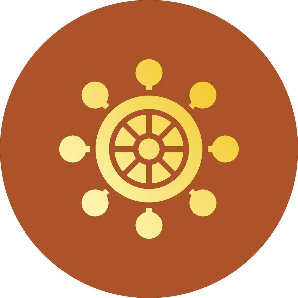 Rudder Creative Icon Design vector
