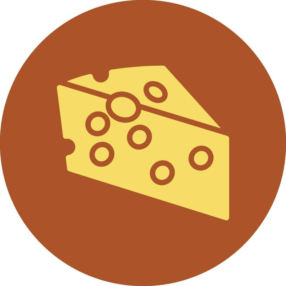 diseño de icono creativo de queso vector