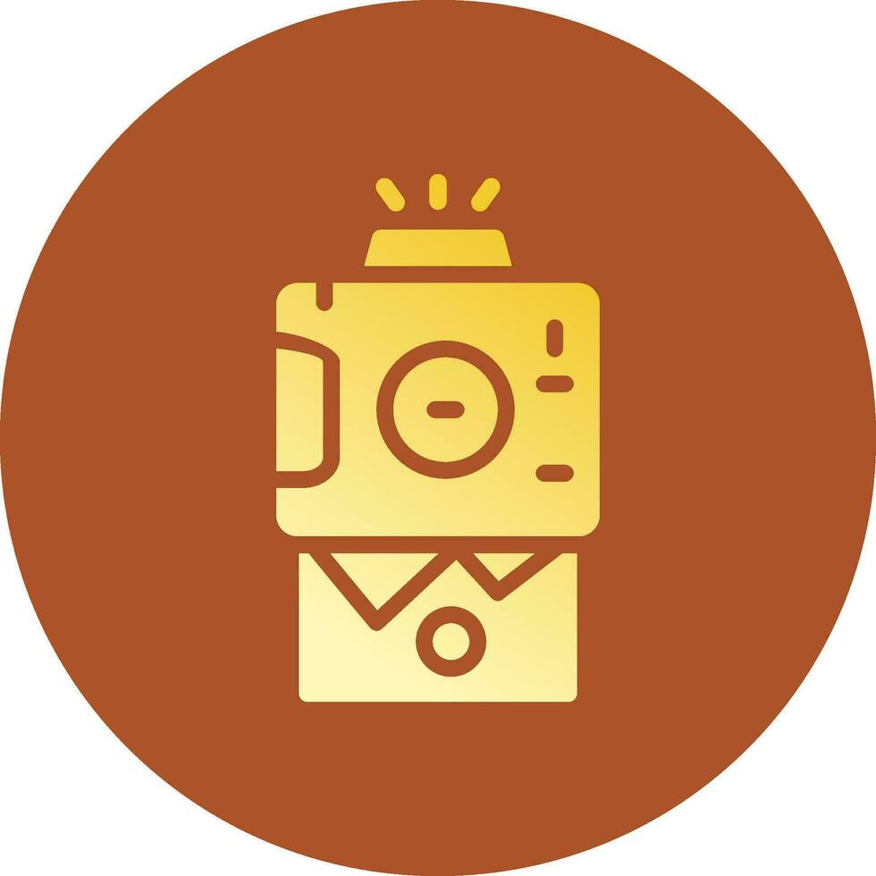 Instant Camera Creative Icon Design vector