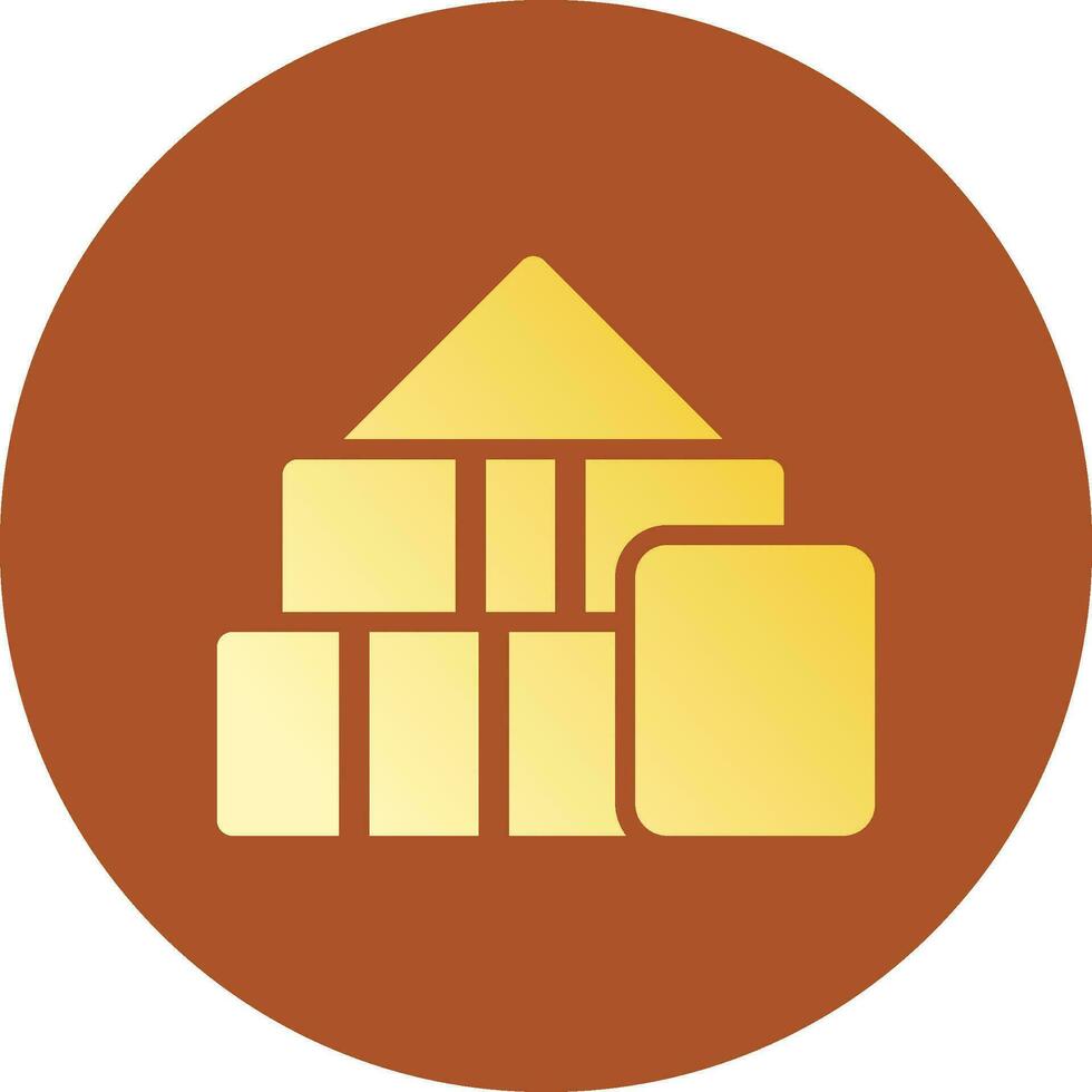 Blocks Creative Icon Design vector