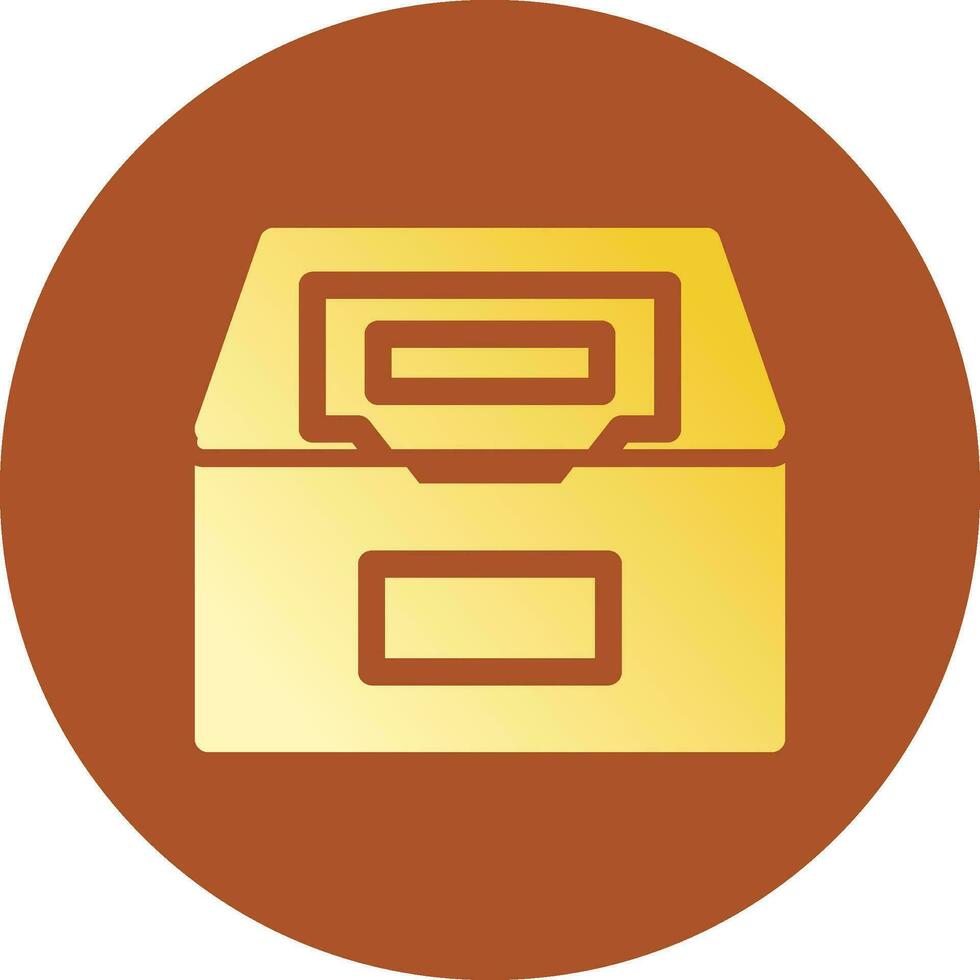 Glyph Gradient Circle Design vector