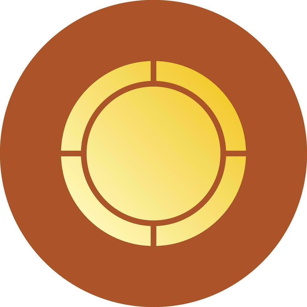 Glyph Gradient Circle Design vector