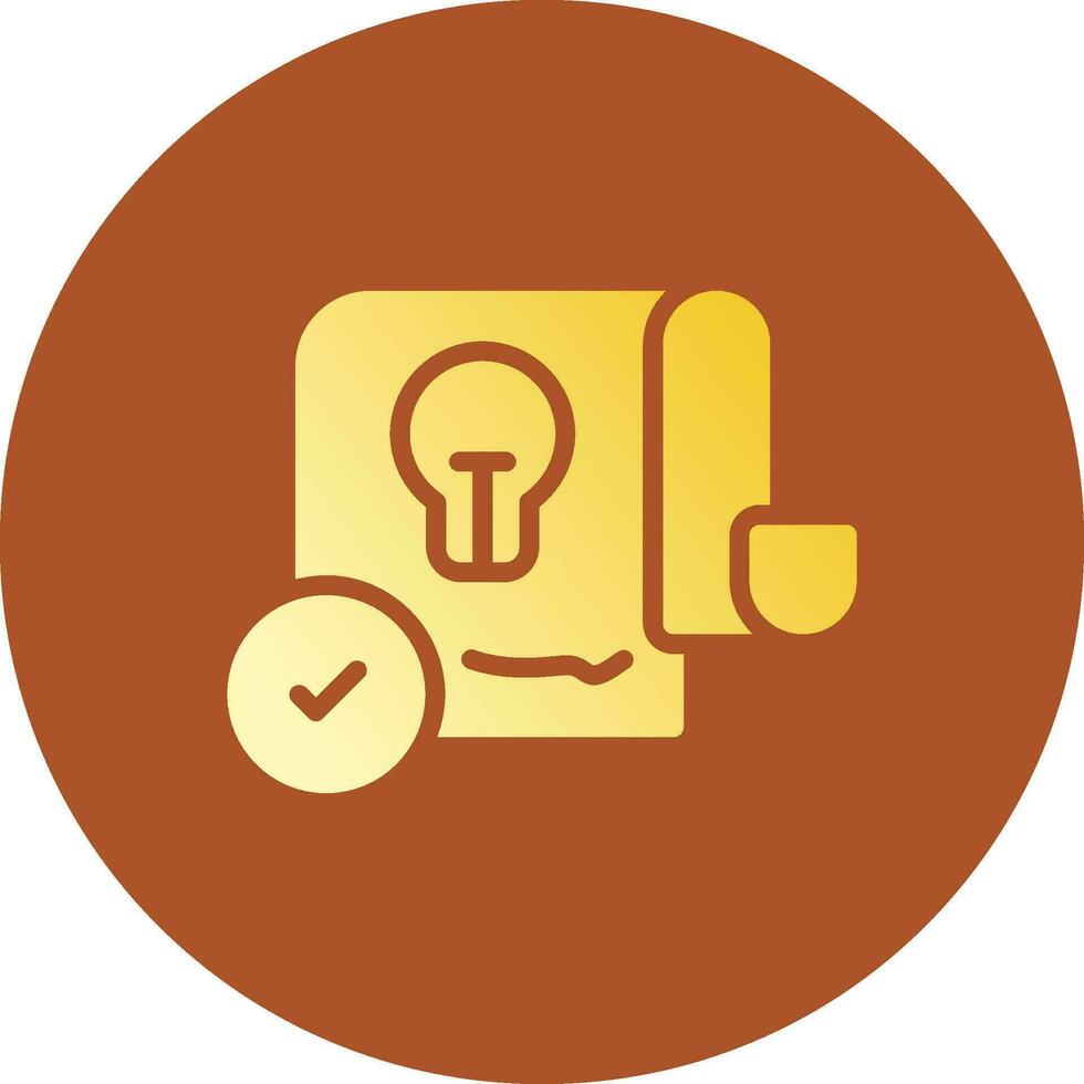 Patent Creative Icon Design vector
