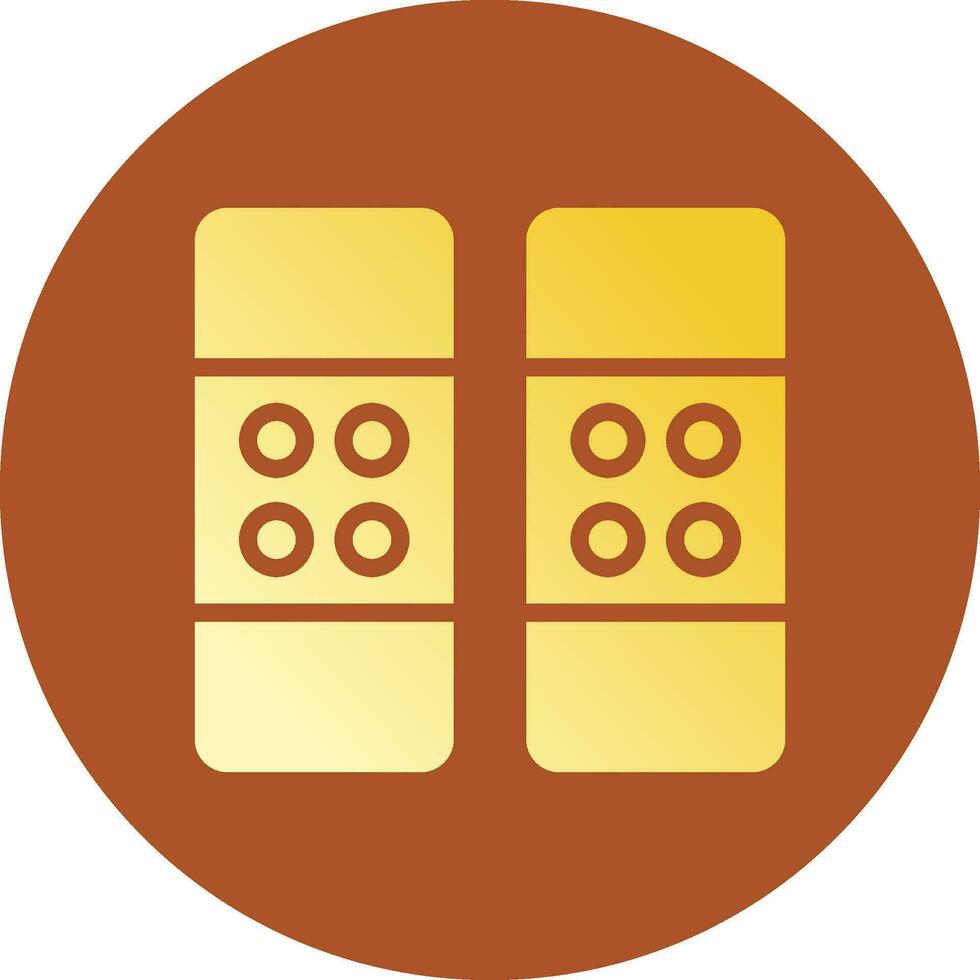 Glyph Gradient Circle Design vector