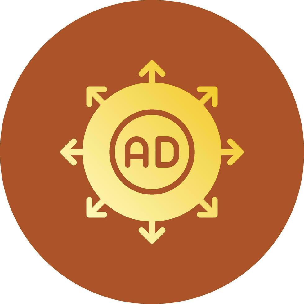 Advertising Submission Creative Icon Design vector