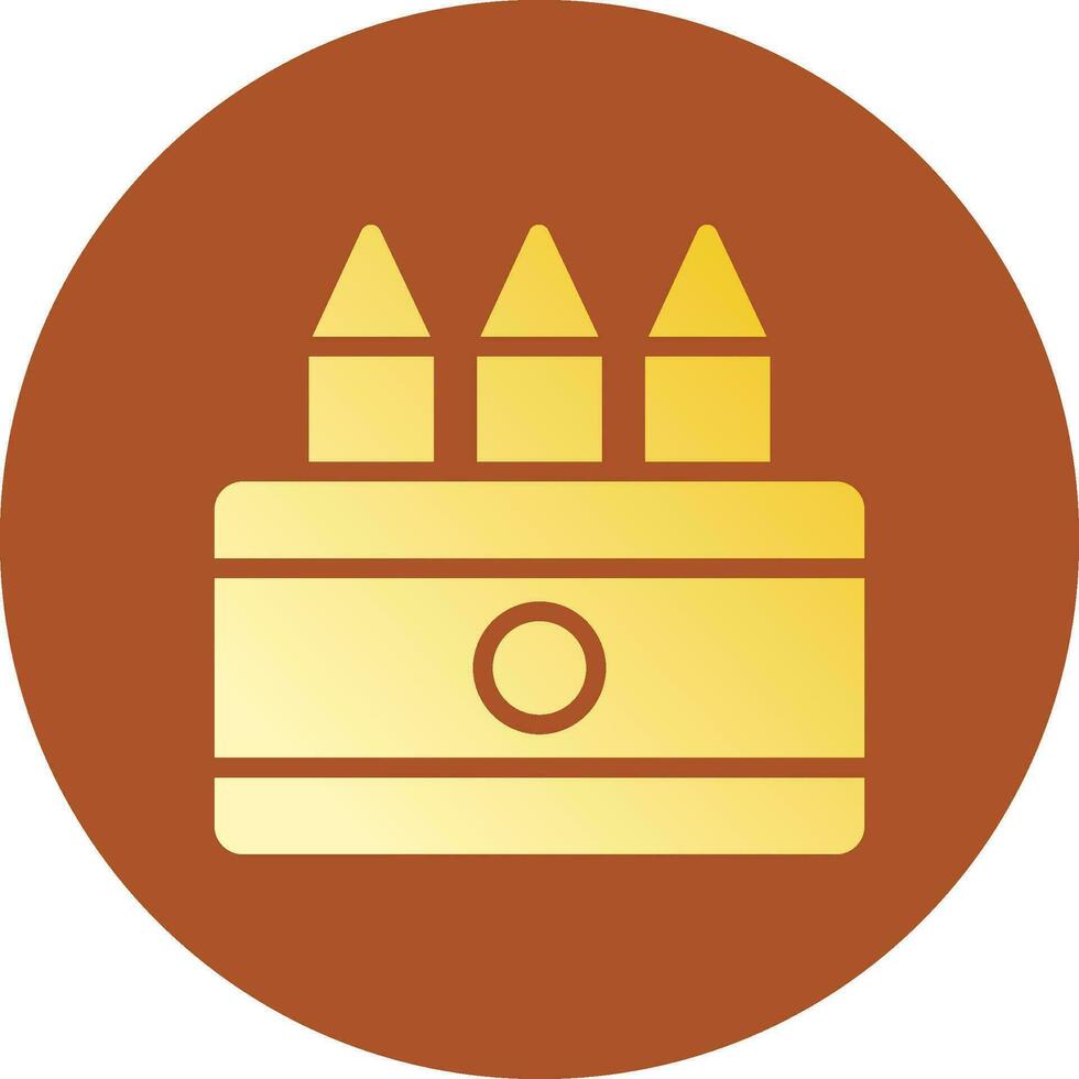 Glyph Gradient Circle Design vector