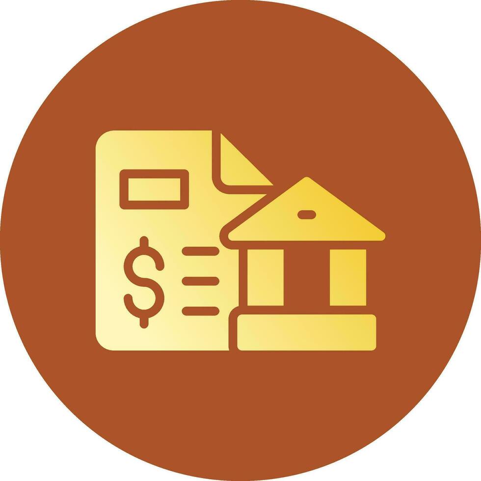Bank Statement Creative Icon Design vector