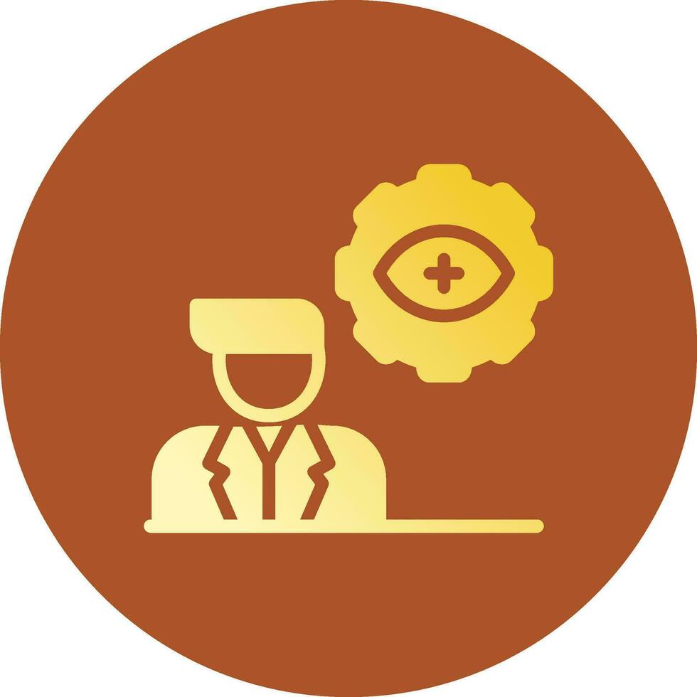 Automatic Eye Examination Creative Icon Design vector