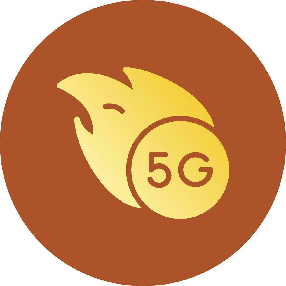 5G Creative Icon Design vector
