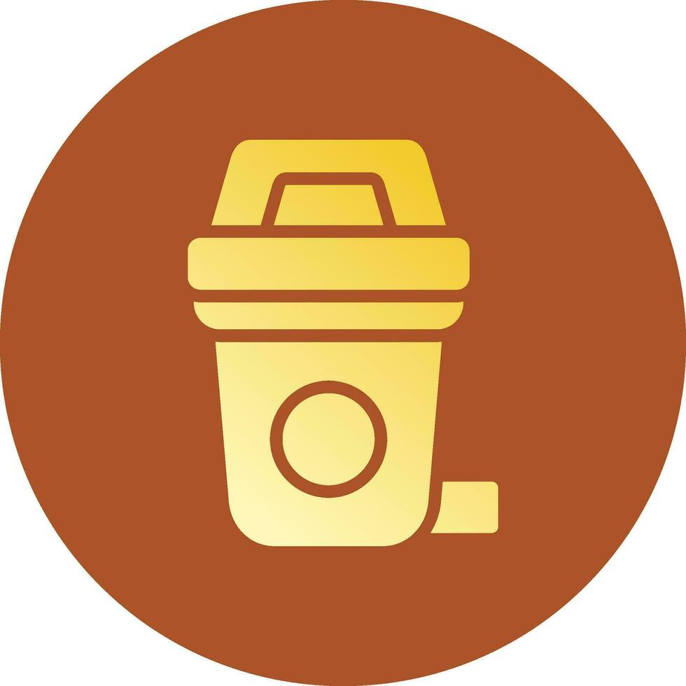 Glyph Gradient Circle Design vector