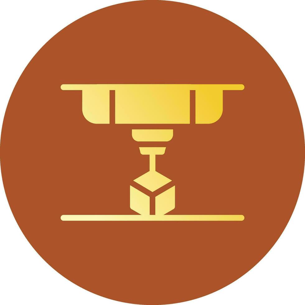 3D Printing Creative Icon Design vector