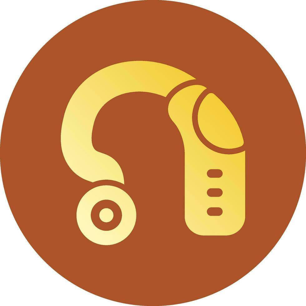 Hearing Aid Creative Icon Design vector